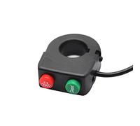 KIMISS Interrupteur de Phare de Klaxon de Guidon en Plastique ABS 12V Remplacement de Scooter Interrupteur Poussoir Léger et Durable à Deux Fonctions pour Motos et Vélos électriques