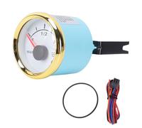 KIMISS Jauge de Niveau D'eau pour Camping-car et Bateau, Compteur de Réservoir D'eau avec Voyant D'alarme, Utilisation Marine et Camion, Affichage de Pointeur Précis, Conception étanche