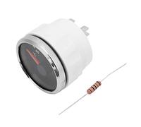 KIMISS Jauge de Température d'eau 52 Mm 12-24 V Thermomètre pour Véhicule avec Rétroéclairage Rouge, étanche IP67, Plage de 40 à 120 ℃, Convient aux Voitures, Bateaux et Machines