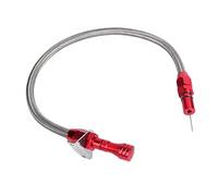 KIMISS Jauge de Transmission Flexible en Acier Inoxydable, Compatible avec GM TH350 350, Vérificateur de Fluide de Transmission à Haute efficacité (Rouge)