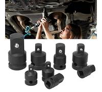 KIMISS Jeu d'adaptateurs de Douilles à Chocs 8 pièces-1/2,3/8",1/4",3/4" Kit de Réducteur de Douille pour clé à Chocs-acier chromé Durable