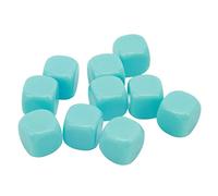 KIMISS Jeu de Dés Vierges à Faire Soi-même, 30 Pièces, Dés Amusants à 6 Faces pour Les Jeux de société, l'apprentissage des Mathématiques et Les Activités en Classe (Bleu Clair)