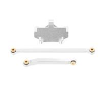 KIMISS Jeu de Maillons de Direction à Montage Servo pour Voiture HOBBYPLUS 1/18 4WD CP18P RC - Pièces de Mise à Niveau en Alliage d'aluminium pour Un Contrôle et des Performances Améliorés (Silver)