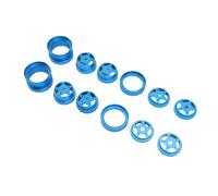 KIMISS Jeu de Moyeux de Roue RC pour et Autres Modèles-4 Pièces Moyeux de Serrage en Alliage Haute Résistance pour des Performances Améliorées (Blue)