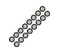 KIMISS Jeu de Roues POM pour Imprimantes 3D - Kit de Poulies de Précision 48 Pièces Compatibles avec Ender 3 et Plus, Acier Durable à Faible Friction (Poulie noire)