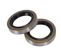 KIMISS Joint de Graisse pour Roue de Moyeu de Remorque, 2 Pièces, Conception à Double Lèvres 333960, en Caoutchouc et en Acier pour Pièce de Rechange de Camping-Car