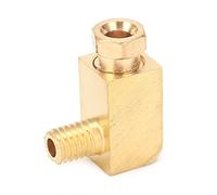 KIMISS Joint de Tuyau en Laiton, Connecteur coudé NPT à Angle Droit pour Tubes en Nylon, Cuivre et Aluminium - Raccord de Mamelon fileté pour Usage Industriel (PL406)