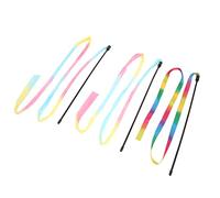 KIMISS Jouet Interactif de de Chat pour Les Chats d'intérieur-Ensemble de Bâton de Teaser de Ruban coloré pour des Chatons, 3 Pièces