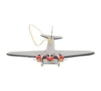 KIMISS Jouet Modèle d'avion en Métal Vintage - Décoration Rétro en Tiron de la Maison, Bar, Enfants et Collectionneurs
