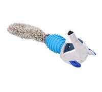 KIMISS Jouets à Mâcher en Peluche et en Caoutchouc pour Animaux de Compagnie - Renard, Phoque et Raton Laveur - Nettoyage Dentaire, Soulagement des Dents, Soulagement du Stress et