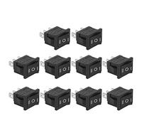 KIMISS KCD1 - Interrupteurs à Bascule pour Bateau, Broches, Position Marche/arrêt, Appareils électroménagers, Paquet de 10