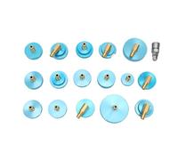 KIMISS Kit Adaptateur de Purge de Liquide de Frein, 17 Pièces | Aluminium, Cuivre, Joint Anti-fuite, Bouchon D'origine, , Outil de Purge, 17 Références