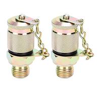 KIMISS Kit d'Adaptateur de Couplage de Test Hydraulique Haute Pression 2 Pièces Adaptateur de Test Hydraulique Raccord de Tuyau Haute Pression Outil de Couplage de Point de Mesure Testeur de