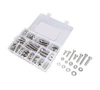 KIMISS Kit d'assortiment de Boulons et écrous avec Rondelles, 246 Pièces, Matériel en Acier Inoxydable pour les Projets de Rénovation Domiciliaire