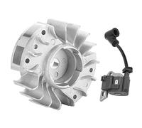 KIMISS Kit de Bobine d'allumage de Volant d'inertie MS180, Remplacement pour Tronçonneuse, Comprend une Bougie 'allumage et des Accessoires