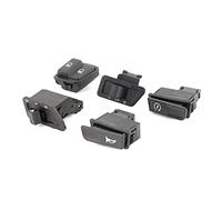 KIMISS Kit de Bouton de Commutation de Moto, 5pcs Démarreur de Moto + Feux de Route/bas + Phare + Klaxon + Kit de Boutons de Clignotants pour GY6 125CC