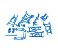 KIMISS Kit de Bras de Suspension Avant Arrière Rc pour Pièces en Alliage D'aluminium Traxxas 1 10 Séries de Mise à Niveau en Métal Tasse de Direction Slash 2Wd (Bleu)