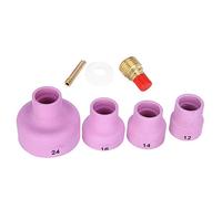 KIMISS Kit de Buse de Sable en Céramique en Alumine WP-9/20 Soudage - Tasses de Buse de Sable à 2,4 Mm avec Résistance à l'usure élevée
