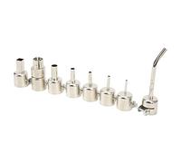 KIMISS Kit de Buses Thermiques-8 Pièces, Buses à Air Chaud à Angle incurvé en Acier Inoxydable pour le Soudage, Efficaces pour l'entretien du Téléphone