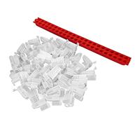 KIMISS Kit de Cage Reine des Abeilles - 46 Cages d'élevage en Plastique avec Bande de Transport - Accessoires d'apiculture pour Le Transport et l'élevage 'Abeille en Toute sécurité