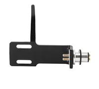 KIMISS Kit de Coque de Platine Phonographe en Alliage d'aluminium avec Support de Cartouche pour Tourne-disques - Utilisation Professionnelle DJ et HiFi (Black)