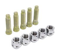 KIMISS Kit de Goujons de Roue 9598799 95 98 799 9 598 799 M12 X 1,5 écrous de Roue écrous de Moyeu Revêtement Antirouille Fonctions de sécurité pour Ampera J Mk6 Mokka Zafira C Mk3