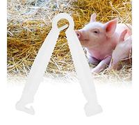 KIMISS Kit de Pinces pour Cordon Ombilical pour Porc : 100 pièces/Paquet de Pinces pour Cordon Ombilical Jetables, Kit de Mise Bas pour Nouveau-né et Petits Animaux à Usage Vétérinaire