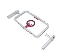 KIMISS Kit de Plate-Forme Vidéo de Téléphone Magnétique Professionnel Cage Stabilisateur Portable avec des Poignées pour des Images Cinématographiques Compatibles avec L' 12 13 14 15