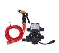 KIMISS Kit de Pompe de Laveuse Haute Pression Portable 12 V avec 160 PSI, 2 Tuyaux et Accessoires pour Le Nettoyage de Voiture, Pulvérisateur électrique pour Une Utilisation Polyvalente