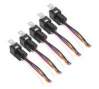 KIMISS Kit de Relais Automobile 12 V 40 A - Relais de Verrouillage à 5 Broches pour Voitures, Camions, Applications Robustes