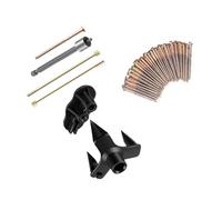 KIMISS Kit de Réparation de Sol Grinçant, le Bois Sous le Tapis Ne Grince Plus de Planches de Plancher, Fournitures de Projet de Menuiserie avec 5 Outils, 50 Vis et Aide à la Réparation Bruyante des