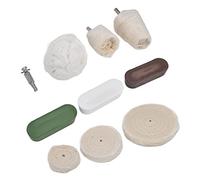 KIMISS Kit de Roue de Polissage Métal et Verre-ensemble d'outils de Roue de Polissage 10 Pièces, Marbre et Acier Inoxydable