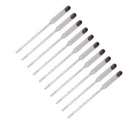 KIMISS Kit de Test d'hydromètre avec 10 Testeurs de Bière en Verre pour Brassage à Domicile, Compteur de Vin Précis pour la Mesure de la Teneur en Alcool et en Sucre