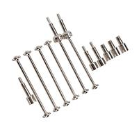 KIMISS Kit de Transmission Eje RC CVD, Partie d'arbre de Transmission en Métal avec Joint Sistemas Línea y Alimentación Cup Dog 144001 Car Acero Juego Juntas Hueso Perro Pieza Repuesto Mejora