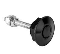 KIMISS Kit de Verrouillage Universel de Goupille de Capot avec Serrure de Loquet de Capot de Construction en Alliage D'aluminium (BLACK)