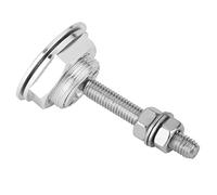KIMISS Kit de Verrouillage Universel de Goupille de Capot avec Serrure de Loquet de Capot de Construction en Alliage D'aluminium (SILVER)