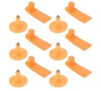 KIMISS Kit d'étiquette d'oreille de Bétail 100set pour Moutons, Chèvres, Bétail, Porcs - étiquettes 'Identification Colorées avec des Ongles en Cuivre pour Une Gestion de Ferme Améliorée