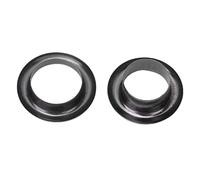 KIMISS Kit d'œillets en Laiton 100 Ensembles Oeillets en Métal de 8mm Rivets pour Chaussures Sac Vêtements Accessoires-oeillets Rivets Oeillet de Scrapbooking (Argent Noir)