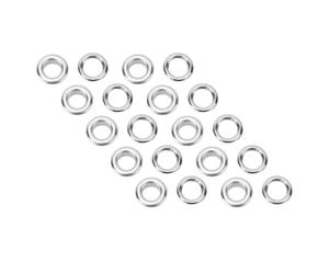 KIMISS Kit d'œillets pour Cuir et Projets - 300 Jeux d'œillets en Acier Inoxydable de 8 Mm avec Rondelles pour Travaux Manuels Décoratifs (SILVER)