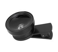 KIMISS Kit d'Objectif de Caméra 2 en 1-0,45x Grand Angle et Objectif Macro 12,5X, Tablettes - Clamp/Holder sur Les Accessoires de Photographie (Black)
