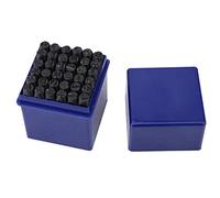KIMISS Kit d'outils de Poinçonnage de Tampon en Acier Robuste pour l'estampage du Métal, Ensemble de 36 Pièces avec Lettres et Chiffres Majuscules