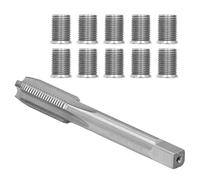 KIMISS Kit d'outils de Réparation de Filetage de Bougie d'allumage Universel Professionnel M10x1,25, Boulon Automatique en Acier Inoxydable M12x1,25, Robinet pour Moteurs à et