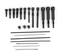 KIMISS Kit d'Outils de Retrait de Bouchons, 22 Pièces, Ensemble d'extracteurs de Bouchons M8 et M10 pour un Démontage Facile, Outils Portables en Acier pour la Réparation Automobile
