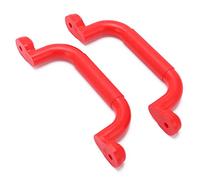 KIMISS Kits de Matériel de de Poignées de Maintien Antidérapantes de sécurité pour Jouet d'escalade et Balançoire - Robuste, Facile à Installer, Résistant aux UV, Idéal pour Les 3 à 10 Ans (Rouge)