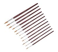 KIMISS Kits de Peinture Professionnels, Brosse à Dessin en Nylon Rouge Vin, Ensemble d'outils de Peinture Artistique pour Gouache et Aquarelle (Astuce Bourgogne)