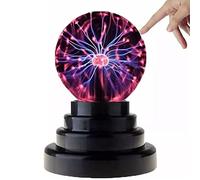 KIMISS Lampe DE BOULLES Plasma Magiques DE 3 Pouces - Toucher Lumière DE Balle DE Plasma Sensible pour la Décoration Intérieure, Les Fêtes et Les Amateurs DE Science