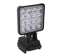 KIMISS Lampe de Travail LED sans Fil 18 V, Projecteur Portable Super Lumineux 2400 à Utiliser, Idéal pour le Camping, le Garage et l'éclairage de sécurité