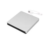 KIMISS Lecteur CD DVD Externe, Double Alimentation USB C | Conception de fonctionnement stable, Fonction de correction d\'erreur, Coque ABS à la mode, Convient aux ordinateurs