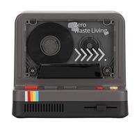 KIMISS Lecteur de Cassette Rétro avec Un Son Stéréo, des Modes de Lecture Multiples et Une Veilleuse Intégrée | Music Tape Porter Lecteur avec Une Prise en Charge de la Carte Mémoire (Black)