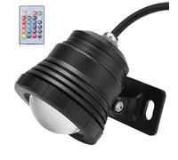 KIMISS LED RVB LED sous-Marine - Spot-soutrage Multipro-Couleurs pour Le Jardin, la Piscine, la Fontaine - Remote Control, AC85-265V (Sac en Plastique Noir Aluminium)